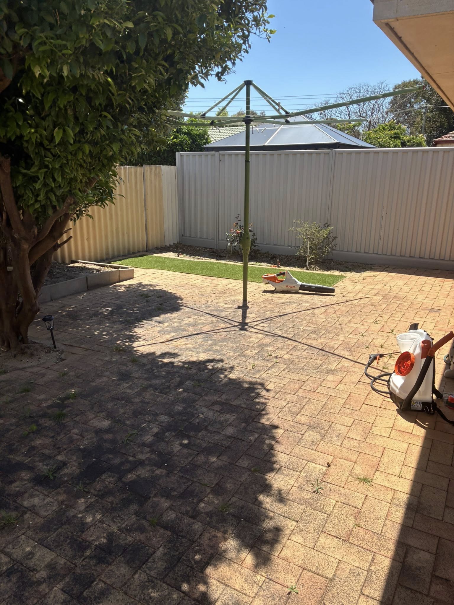 Yard cleanup work completed on a Rockingham property